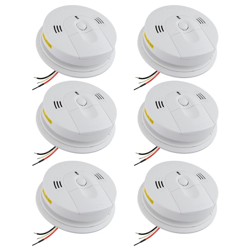 Hardwired 1 Smoke and Carbon Monoxide Detectors Fire Safety The Home Depot