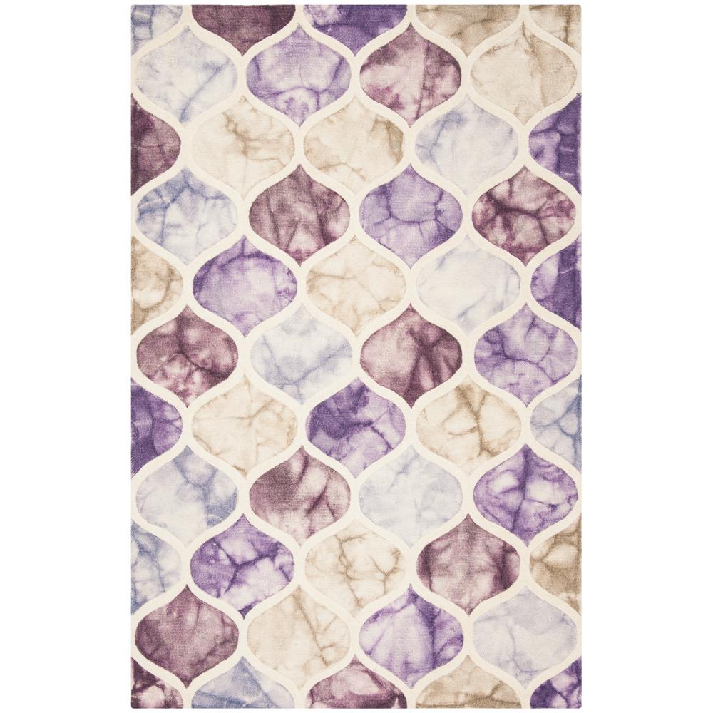 Safavieh Dip Dye Purple Ivory 5 Ft X 8 Area Rug