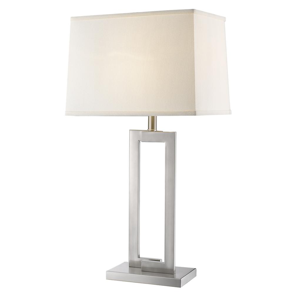 brushed nickel nightstand lamps