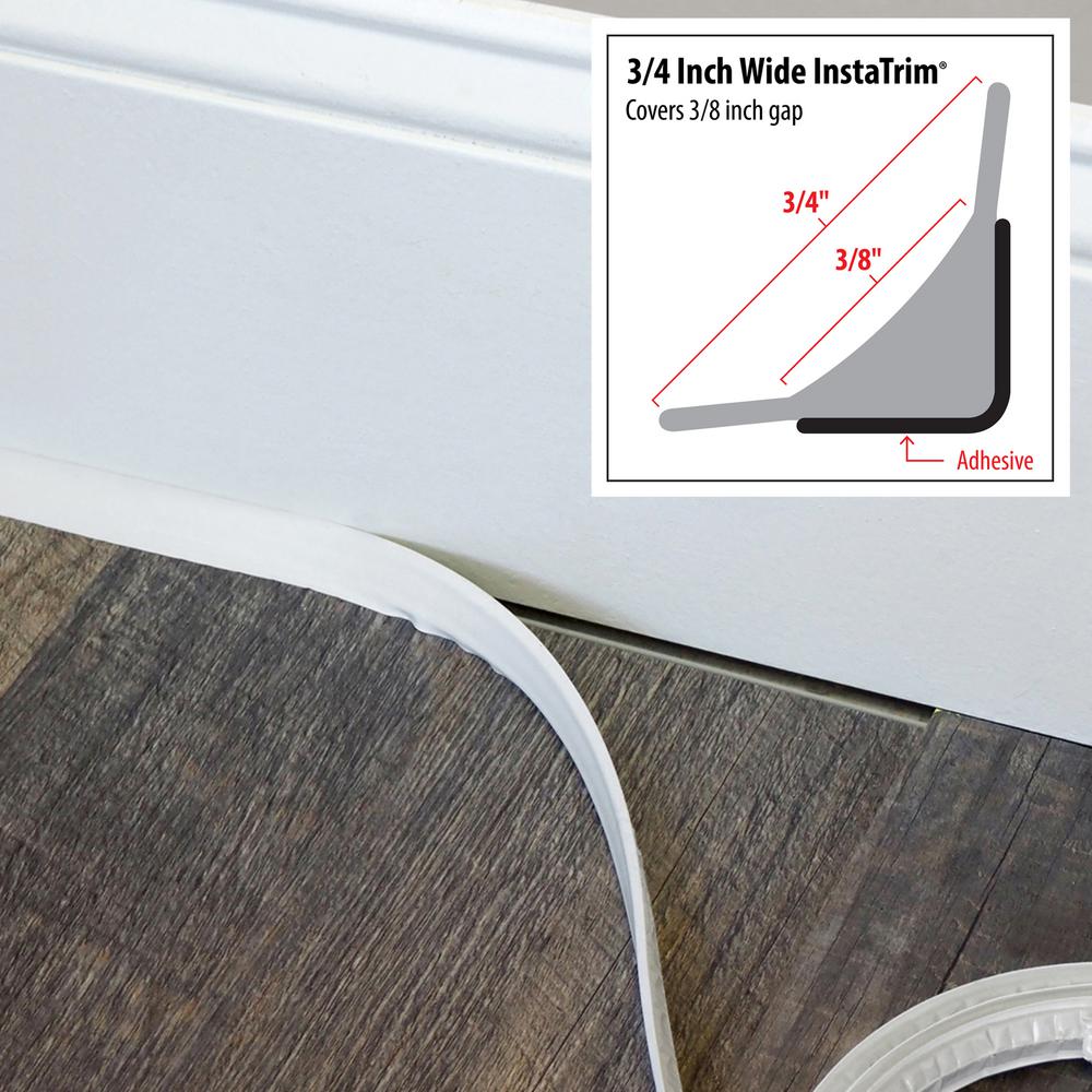 Baseboard White Ceiling Tile Edge Wall Corner Flexible Trim Caulk Strip Peel and Stick Trim for Molding Floor