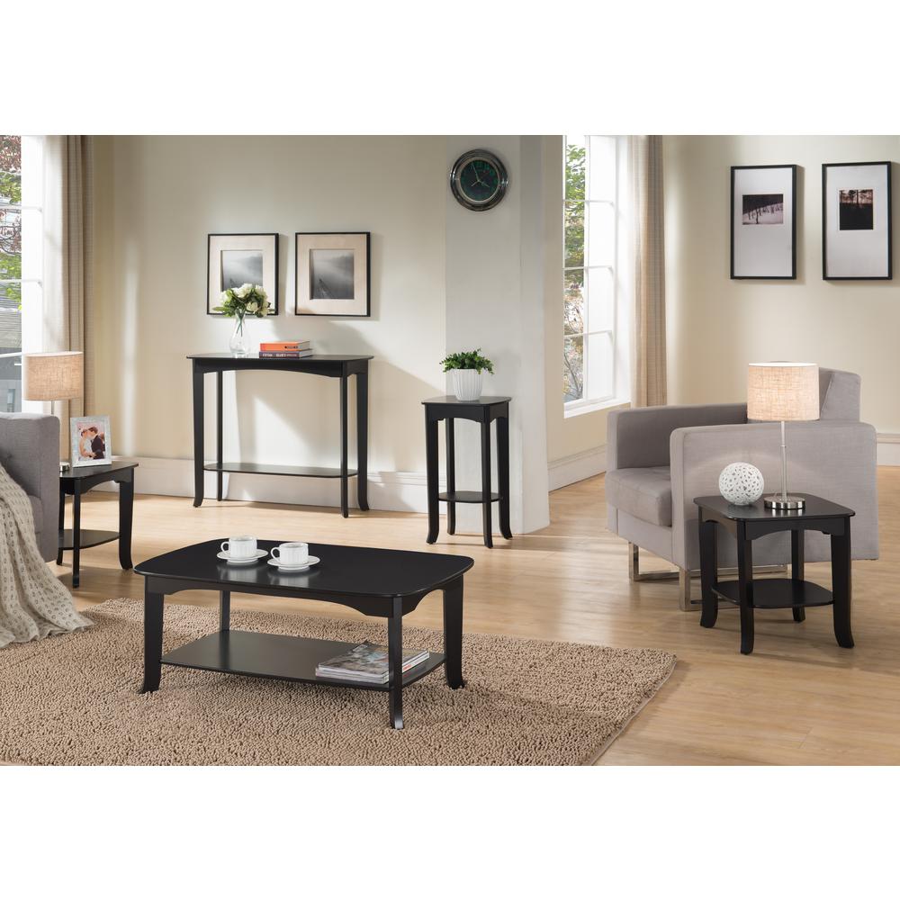 Inroom Designs Espresso Entryway Console Table 2821c The Home Depot