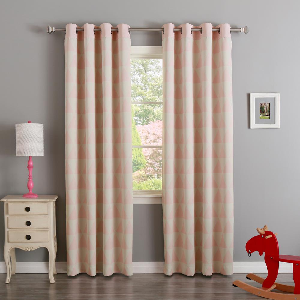 Best Home Fashion Baby Pink 84 In L Triangle Room Darkening Curtain Best Home Fashion Baby Pink 84 In L Triangle Room Darkening Curtain 2