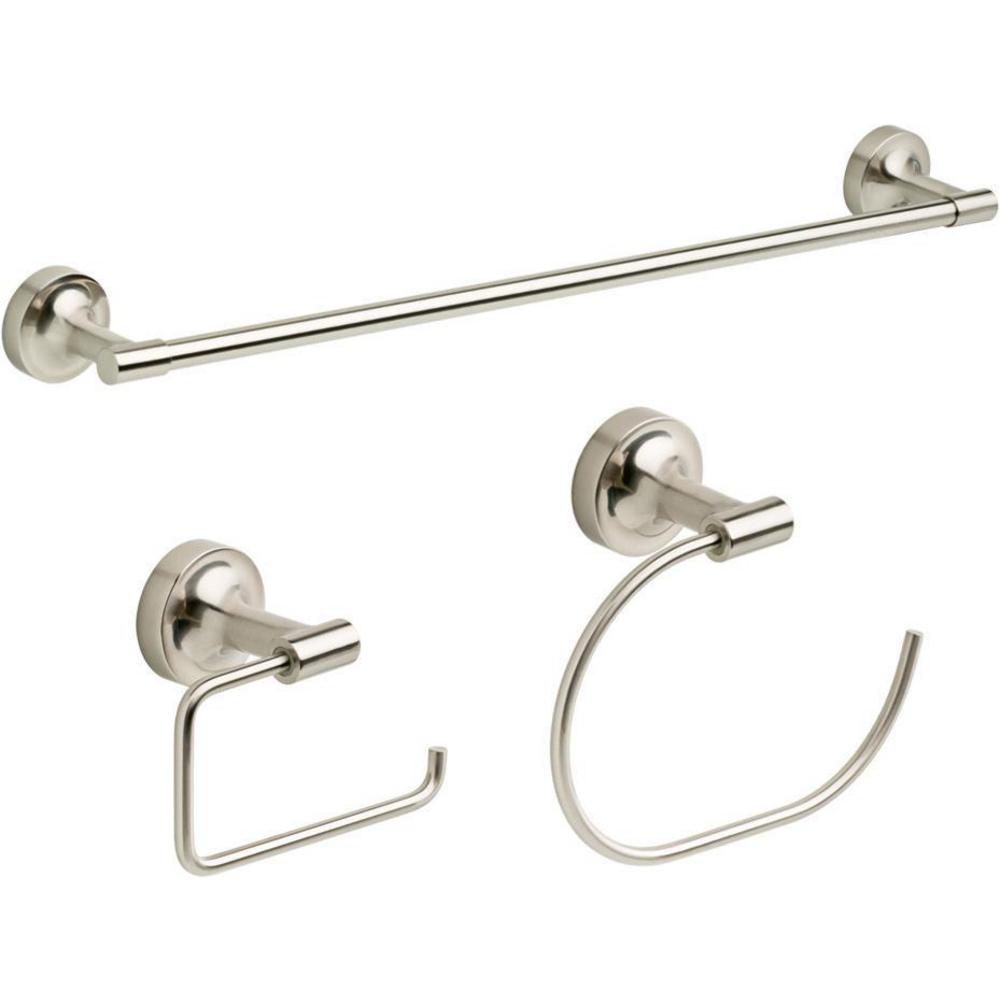 Franklin Brass Franklin Brass Maxted 3 Piece 24 In Towel Bar Toilet Paper Holder Towel Ring