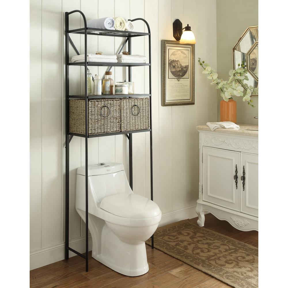 BATHROOM OVER TOILET STORAGE SHELVES