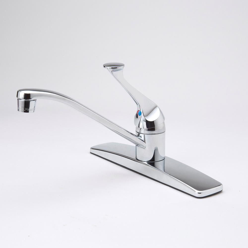 Bk Products Single Handle Standard Kitchen Faucet In Chrome 222 108