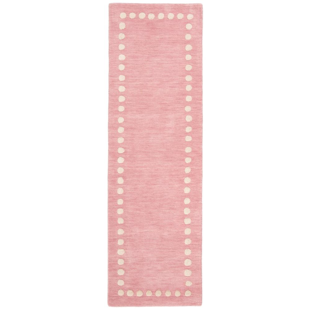 Runner Pink Tufted Area Rugs The Home Depot Kids Pink 2 Ft 6 In X 8 Runner