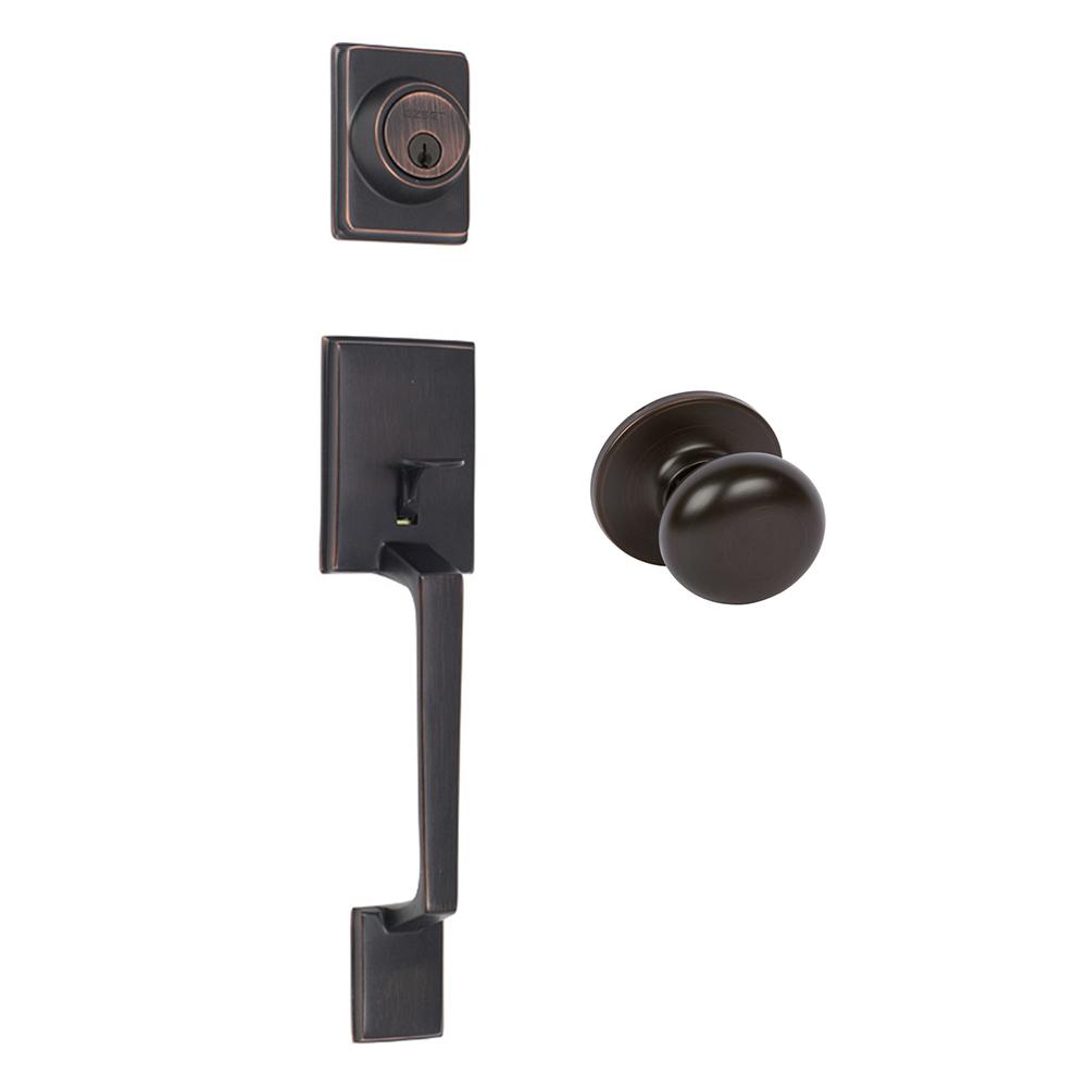 Delaney Capri Tuscany Bronze Single Cylinder Deadbolt Entry Door ...