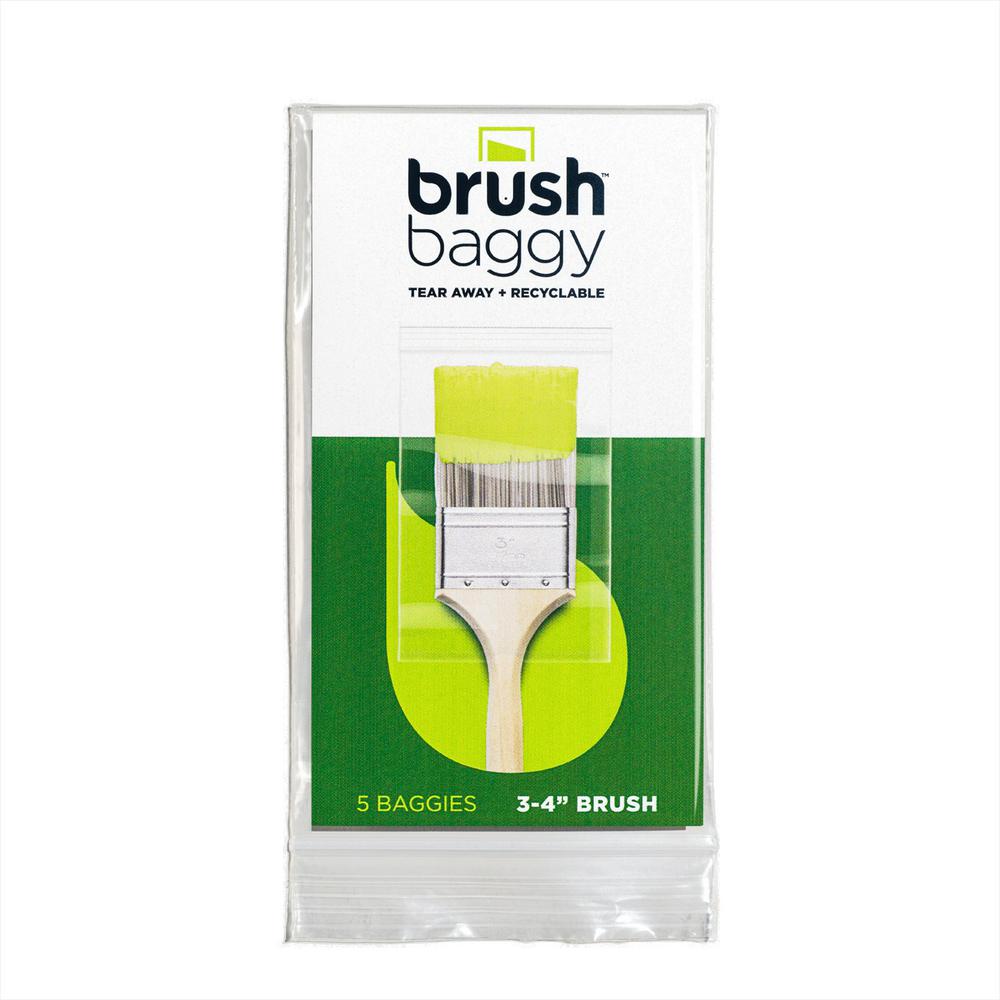 Brushbaggy Small Project Pack 3 to 4 in. Paint Brush Cover Tear Away