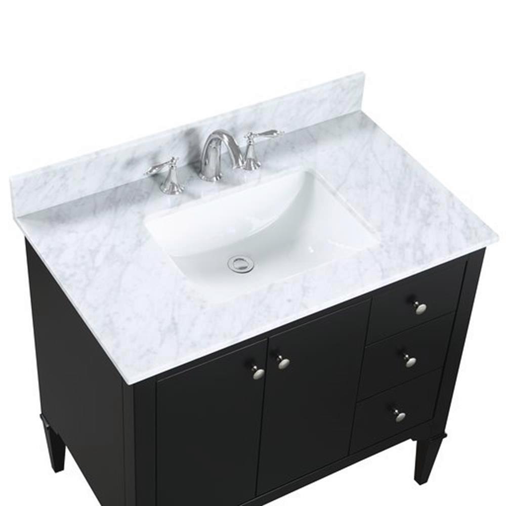 Belvedere Bath Avery 36 In Freestanding Bathroom Vanity Black With Top Pure White Quartz Basin He R036s The Home Depot - Black Vanity With White Quartz Top Belvedere Bath Avery 36 In Freestanding Bathroom Vanity Black With Top Pure White Quartz Basin He R036s The Home Depot - Black Vanity With White Quartz Top