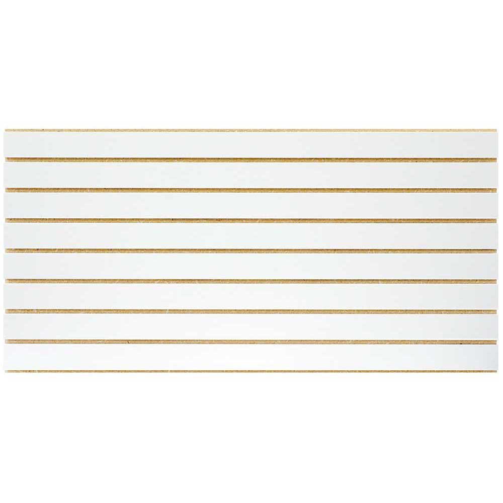 Proslat PVC Slatwall 8 Ft. X 4 Ft. White-88102 - The Home Depot