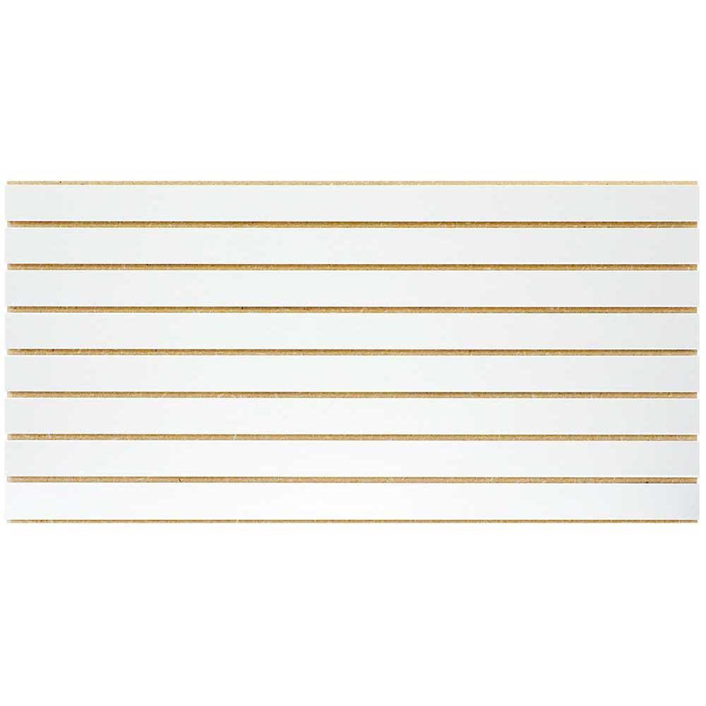 Garageescape 2 Ft X 4 White Slatwall Easy Panel Piece Per Box