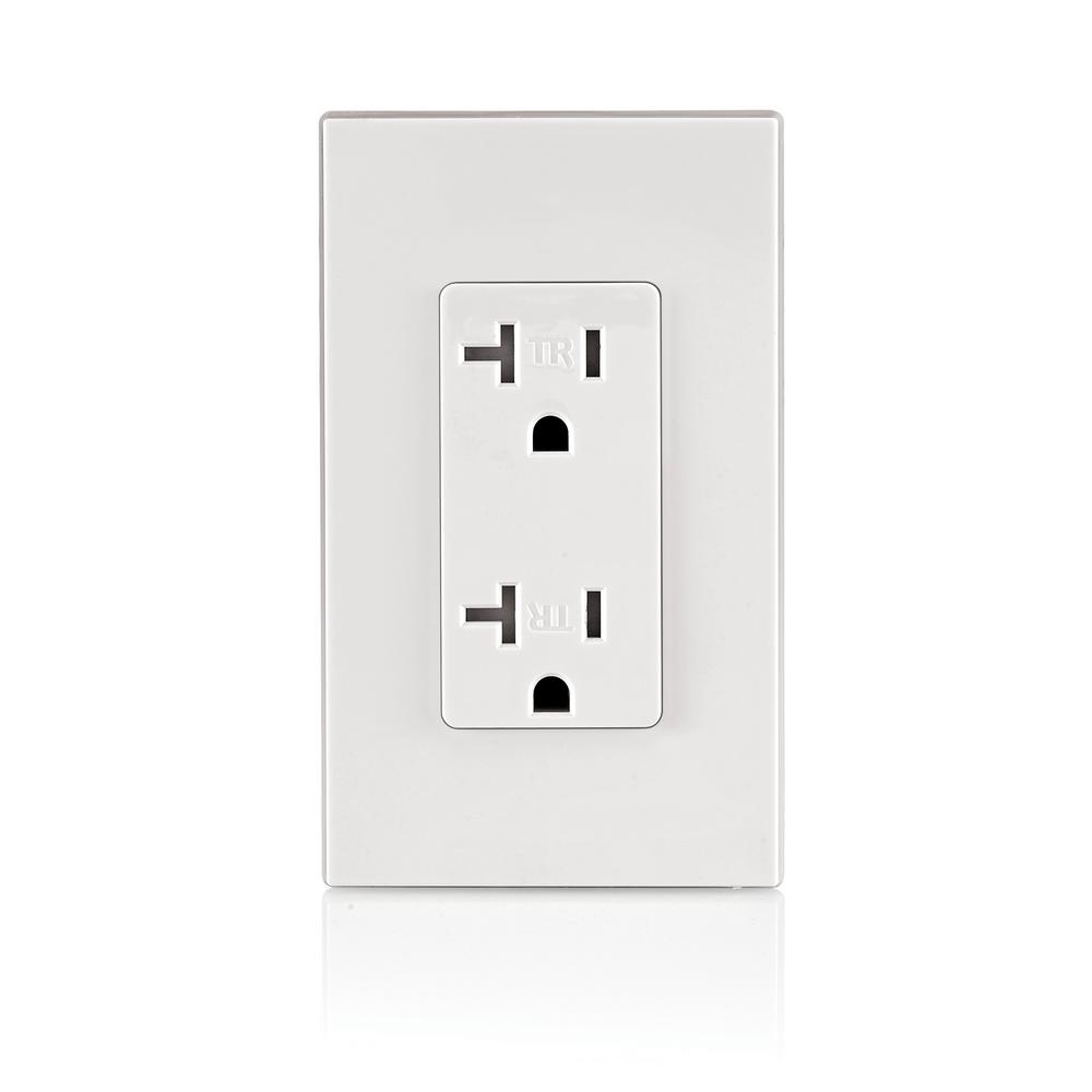 Leviton Decora 20 Amp Residential Grade Tamper Resistant Self Grounding