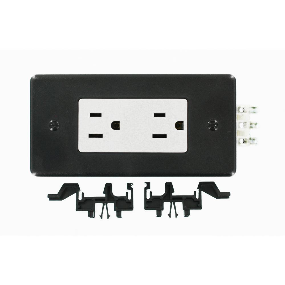 Leviton Din Rail Mounted Receptacles: Leviton 15 Amp Industrial Grade Din-Rail Mountable Module