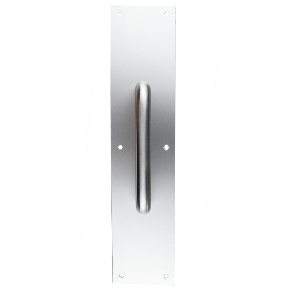 Taco 3 5 In X 15 In Aluminum Push Plate With Round Pulls Gh