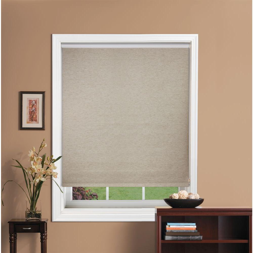 Bali Cut-to-Size Blinds & Shades Oatmeal Light Filtering Fabric Roller Shade - 52 in. W x 72 in. L brown 37-7002-10-52x72 by Bali Cut-to-Size