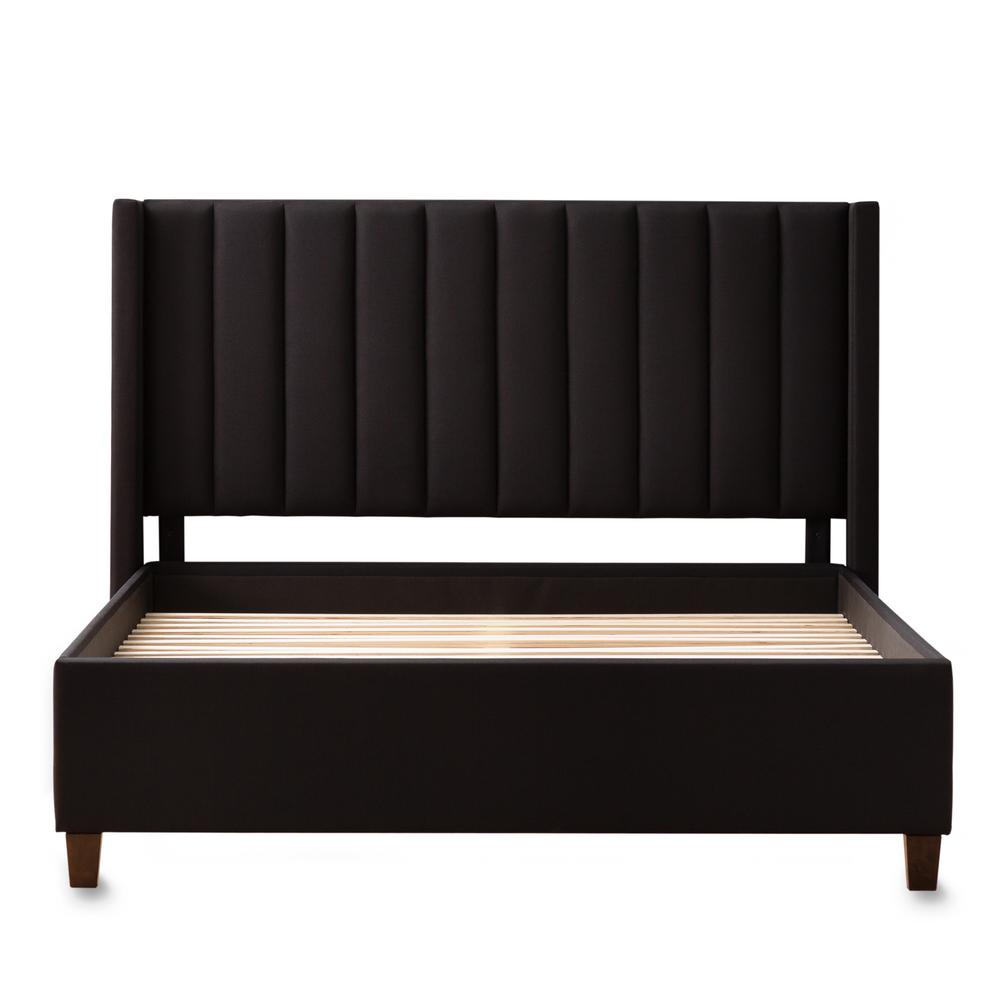 upholstered platform bed frame king