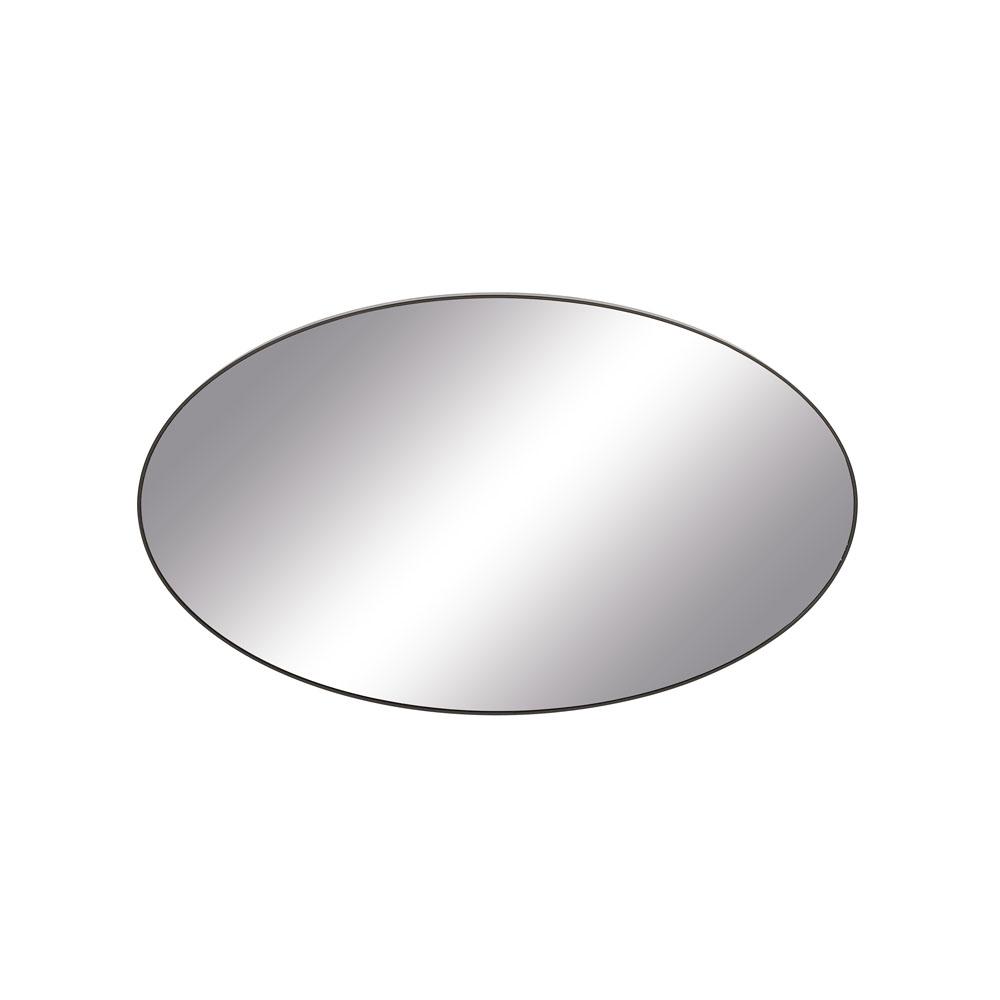 Litton Lane 24 In X 40 Modern Oval Black Wall Mirror