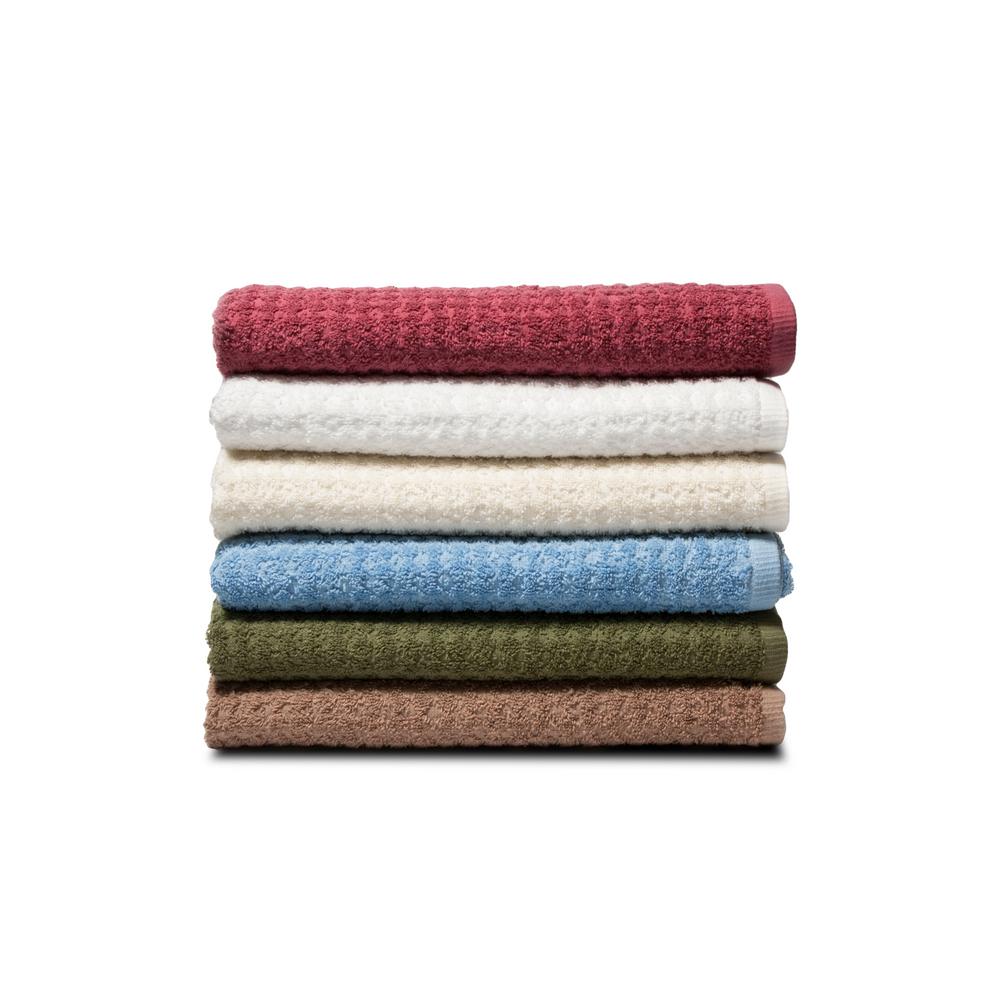 textured white towels
