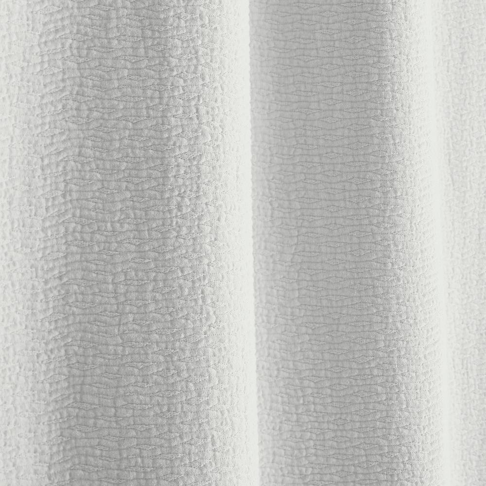 interDesign Shower Curtain in White with Green Leaves35630 The Home