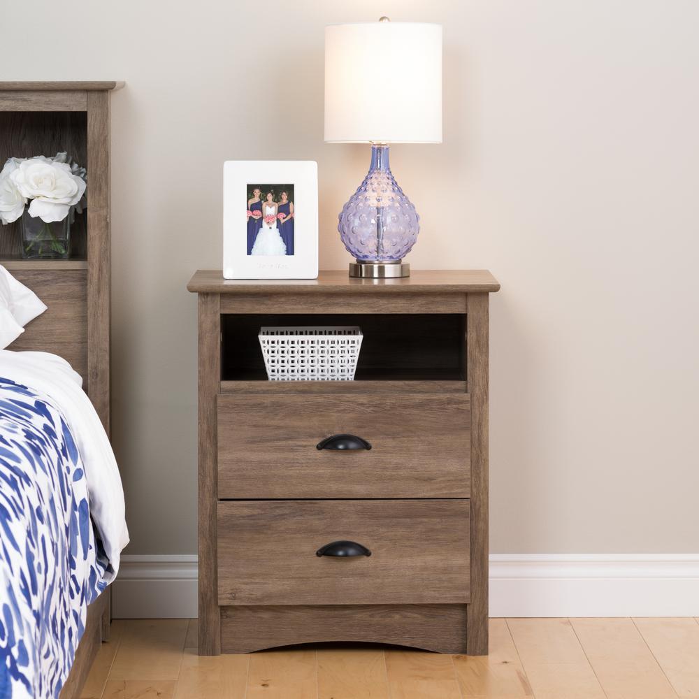 Gray Nightstands Bedroom Furniture The Home Depot