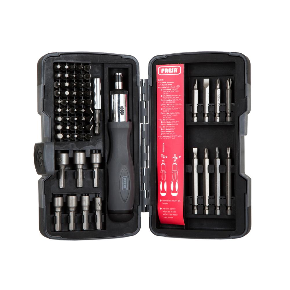 UPC 886352002011 product image for Presa Ratcheting Screwdriver Set (62-Piece) | upcitemdb.com