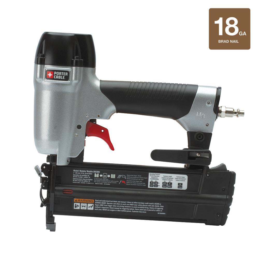 Porter-Cable 18-Gauge Pneumatic Brad Nailer Kit-BN200C ...