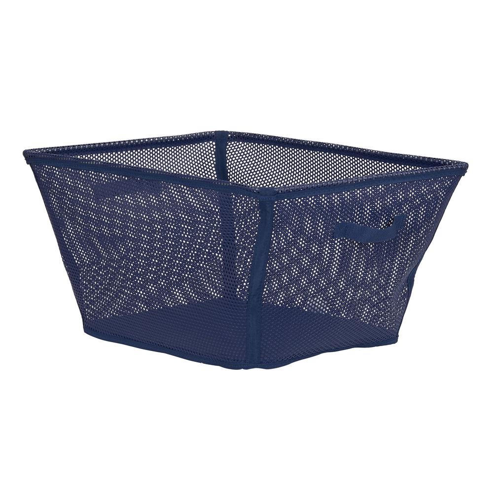 Household Essentials Eva Navy Mesh Short Laundry Hamper175321 The
