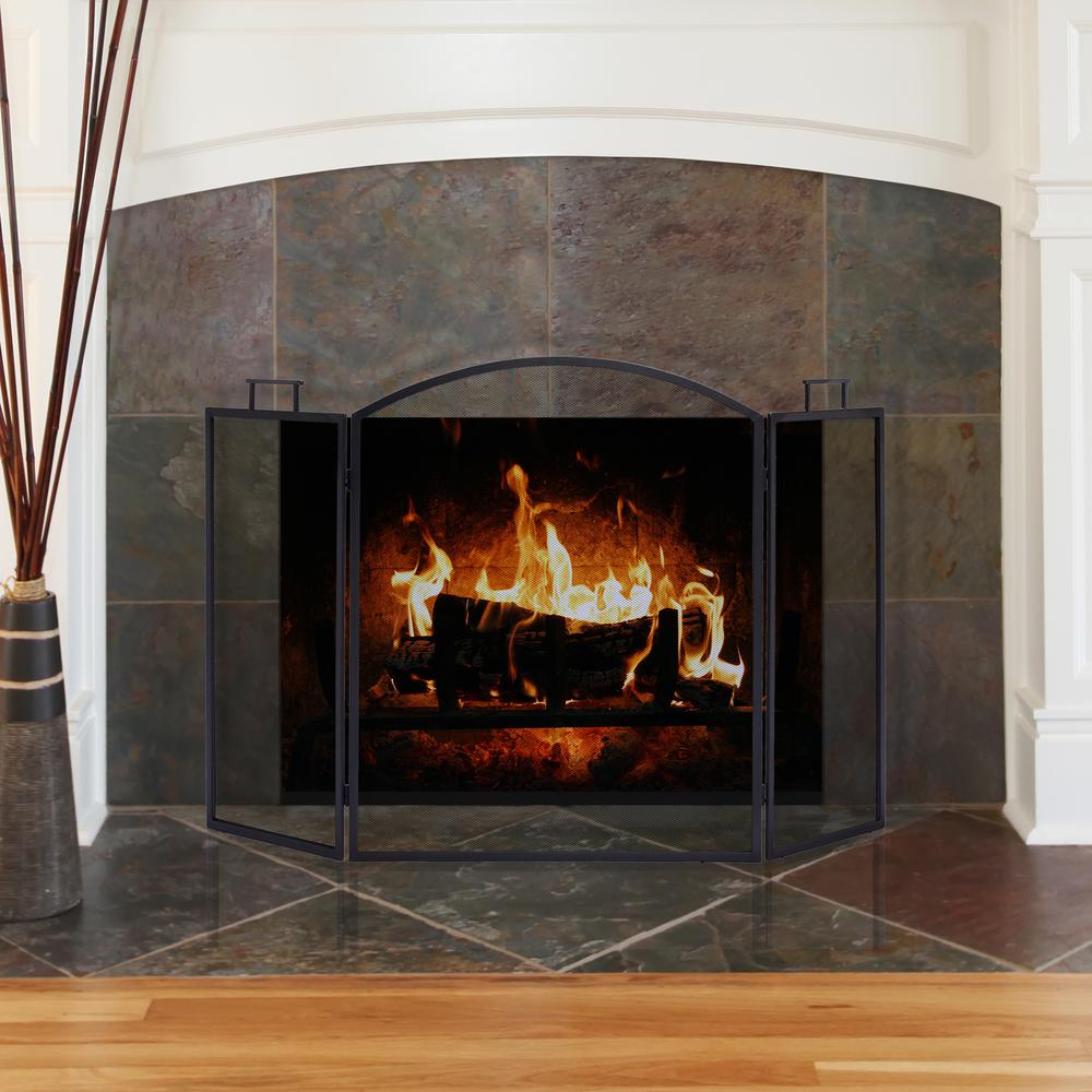 Bedroom Furniture Pleasant Hearth Fa010s Classic Fireplace Screen