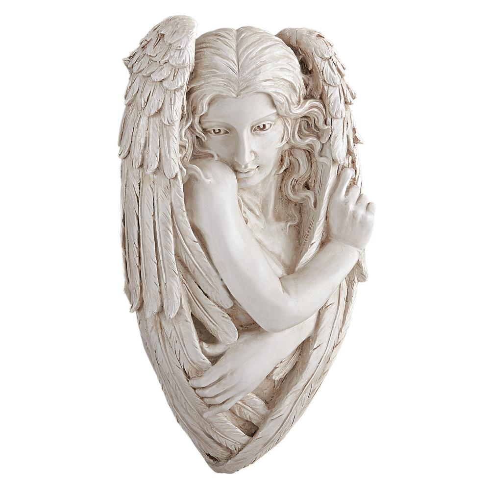 Victorian Angelic Wall Shell Font Cherub Angel Wall Sculpture Decor