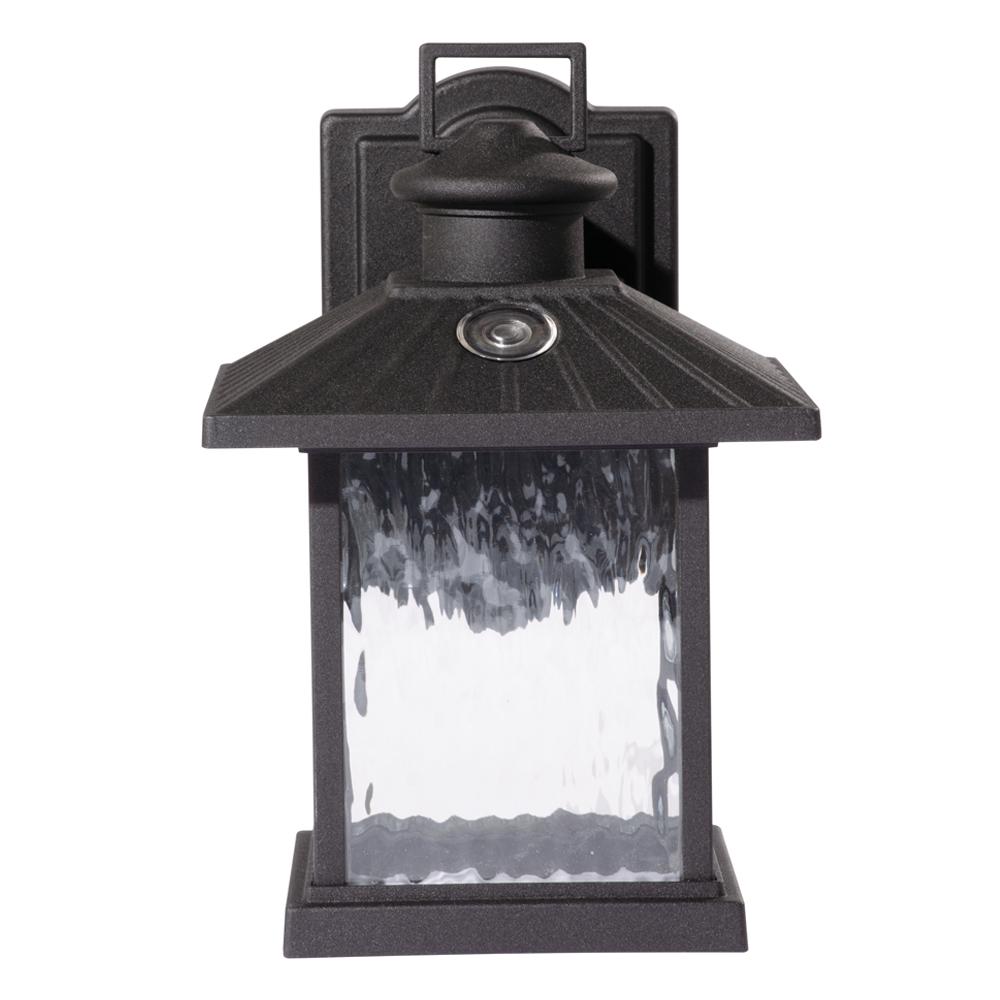 Black Lumsden LED Wall Mount 7" Lantern W/ Photocell Outdoor Integrated