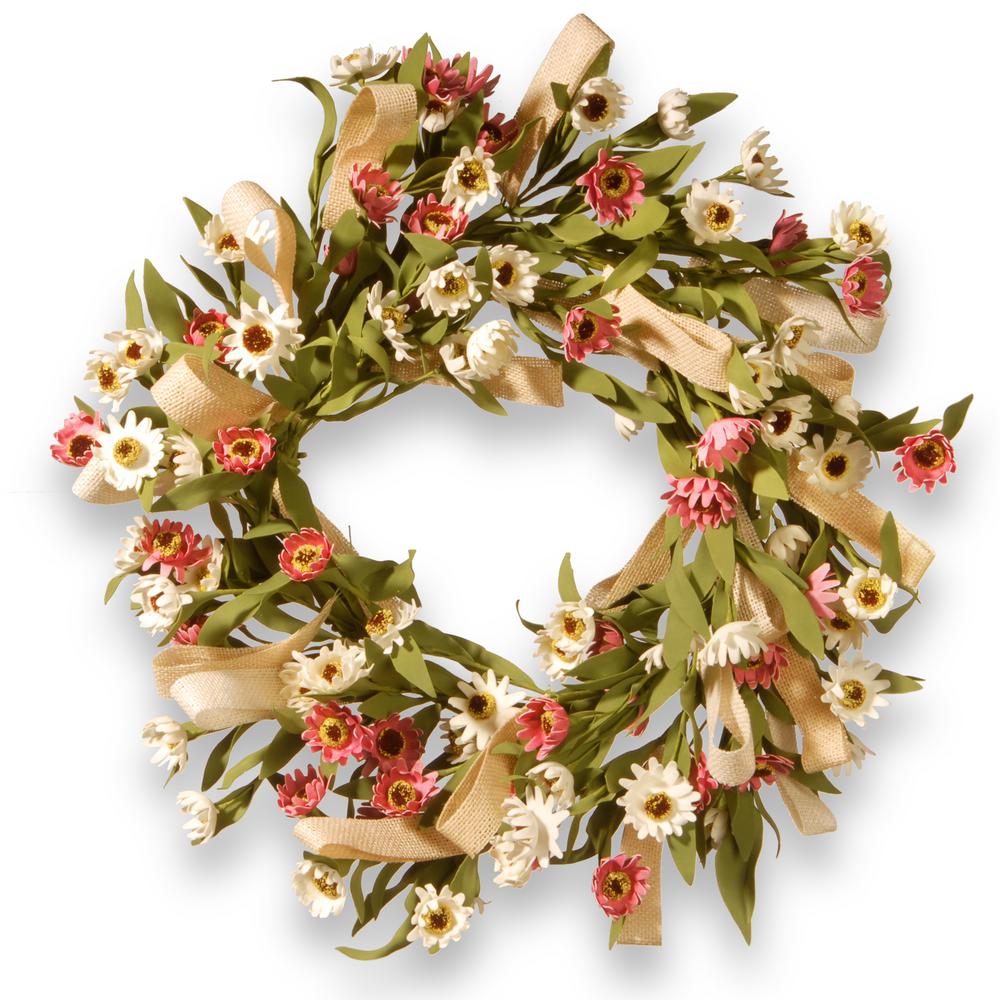 Decorative Wreaths Artificial Plants Flowers The Home Depot