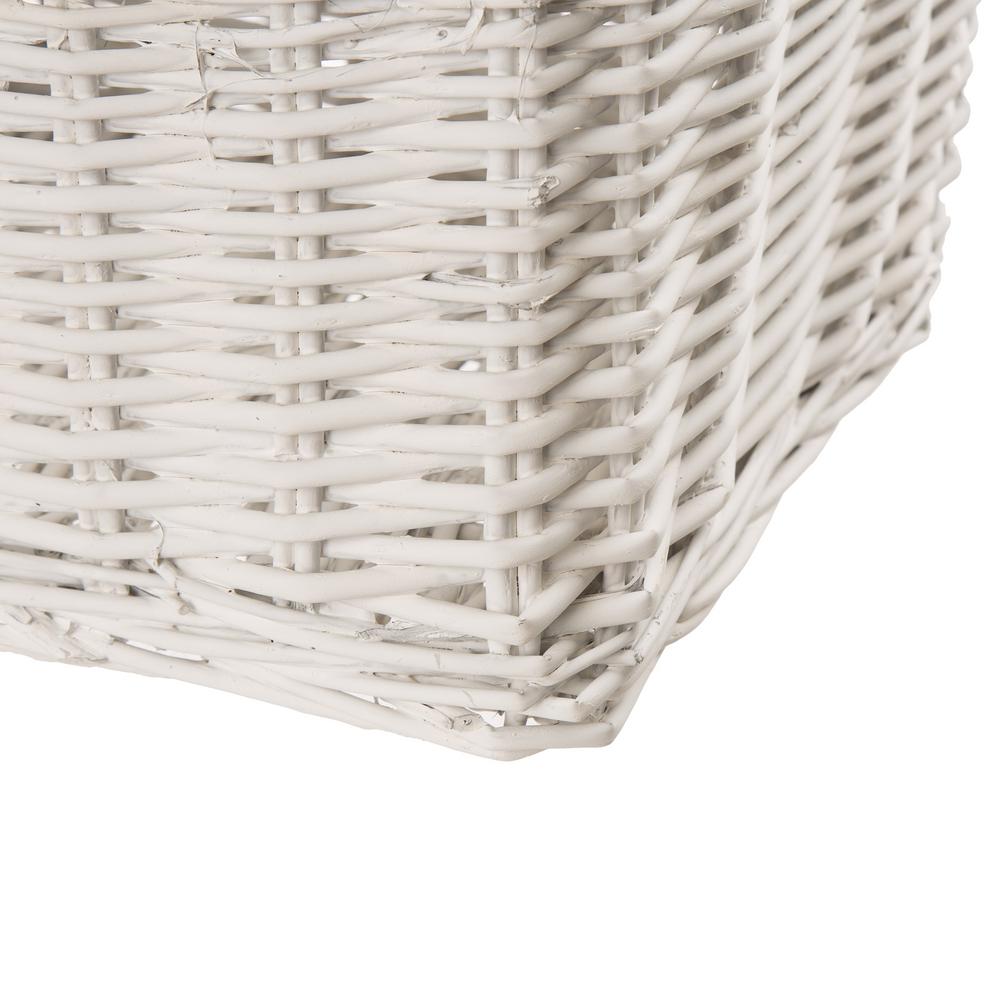 white square wicker baskets