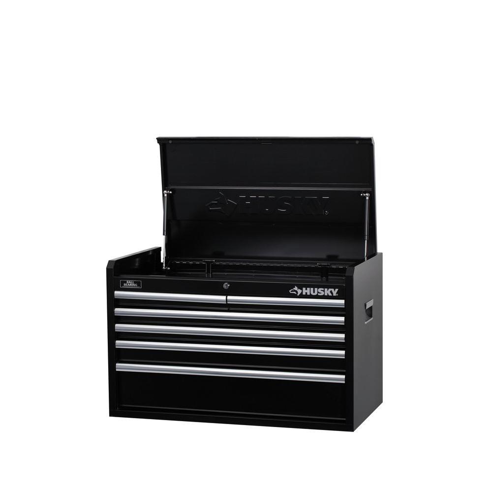 Husky 33 in. W 6Drawer Tool Chest, BlackH346CH The Home Depot