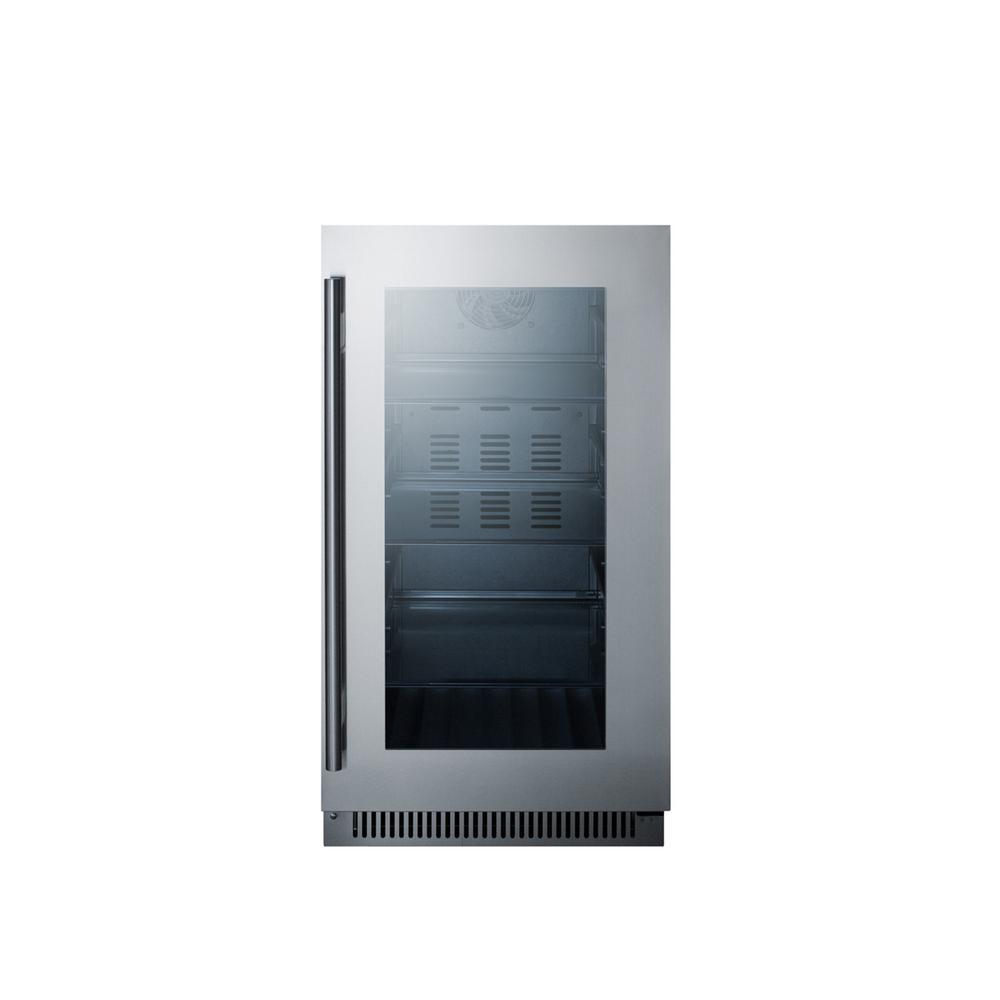 Summit Appliance 18 In 2 9 Cu Ft Mini Refrigerator With Glass Door