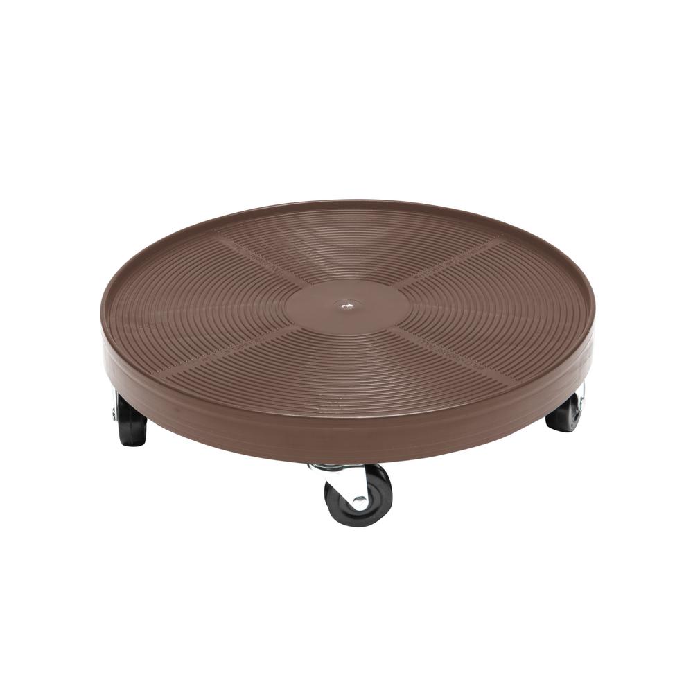 Planter Cads Planters The Home Depot Espresso Round Hdpe Plant Dolly Without Hole