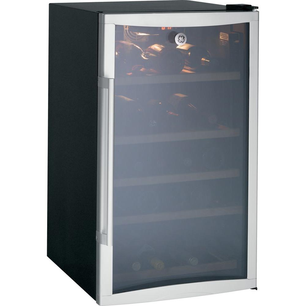 Ge 31 Bottle Wine Cooler In Stainless Steel Gvs04bdwss The Home Depot