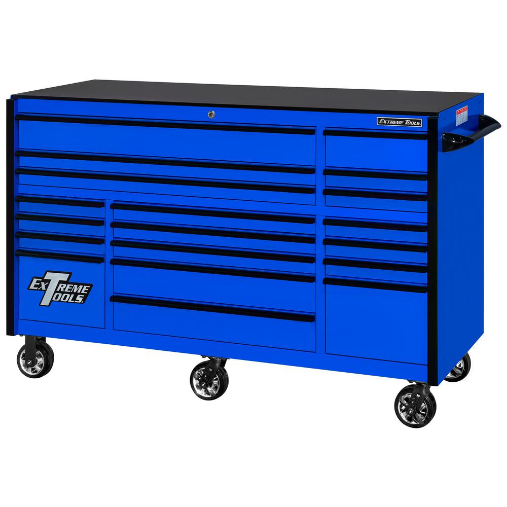 Extreme Tools 72 In 19 Drawer Roller Cabinet Tool Chest In Blue