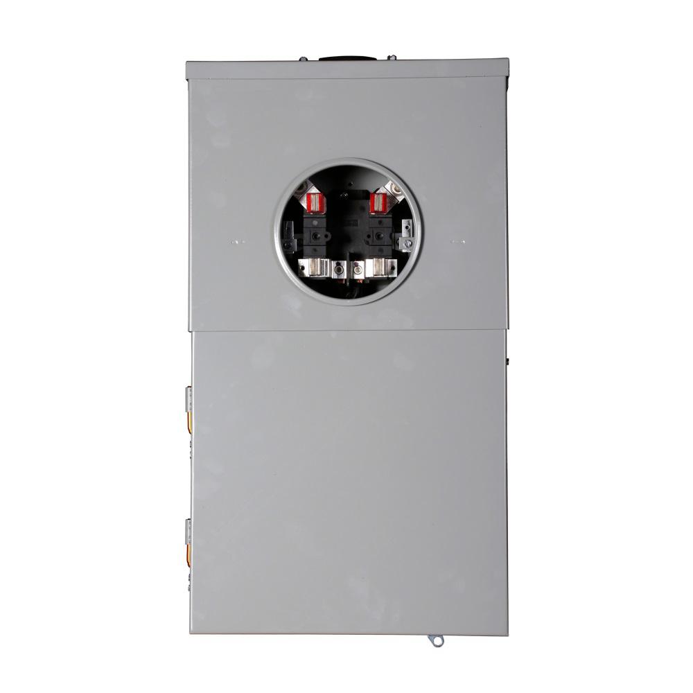 Eaton 100 Amp 12-Space 24-Circuit EUSERC Surface BR Type Main Breaker Meter
