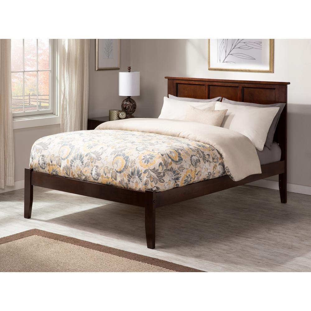 Atlantic Furniture Madison Walnut Queen Platform Bed With Open