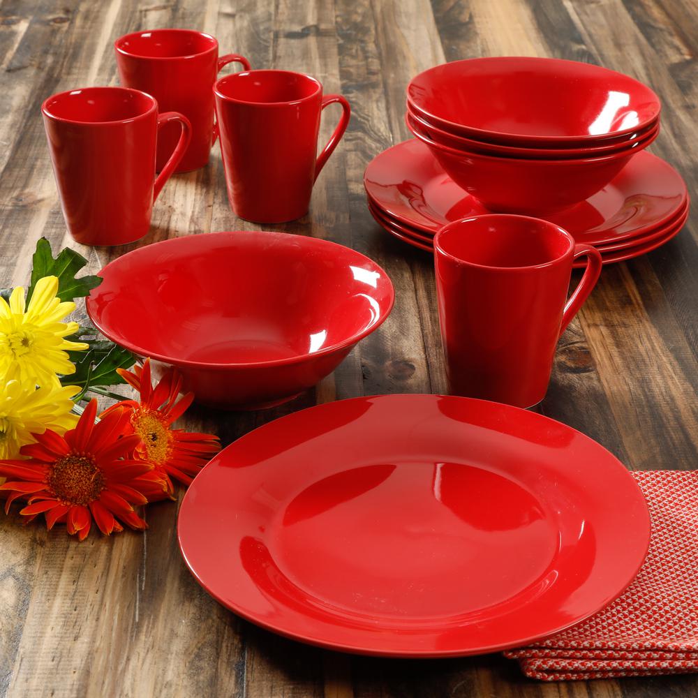 Red Dinnerware Tableware & Bar The Home Depot