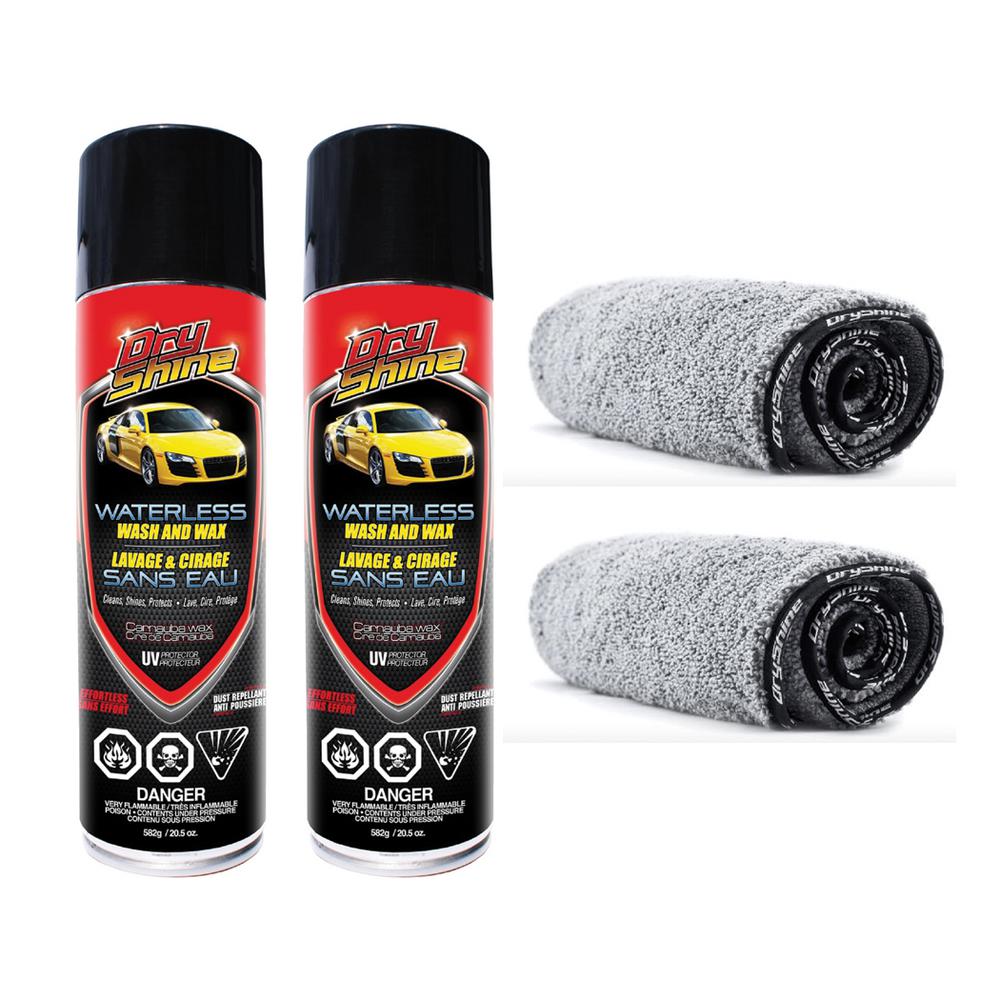 UPC 819413001111 product image for Waterless Car Wash and Wax Detailer 20.5 oz. Plus 2-in-1 Soft Microfiber Towels  | upcitemdb.com