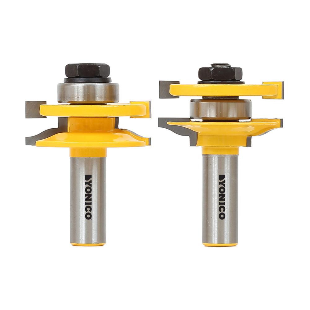 Yonico Rail and Stile Ogee 1/2 in. Shank Carbide Tipped Router Bit Set
