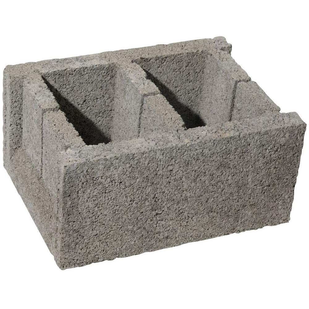 Concrete Pier Block with Metal Bracket-8053112 - The Home Depot