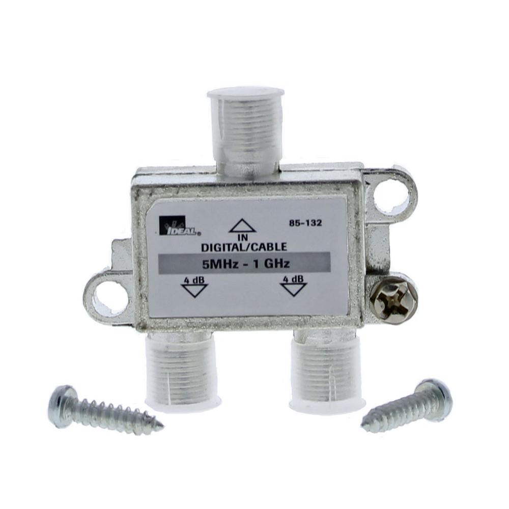 Ideal 5 MHz 1 GHz 2Way HighPerformance Cable Splitter85132 The Home Depot