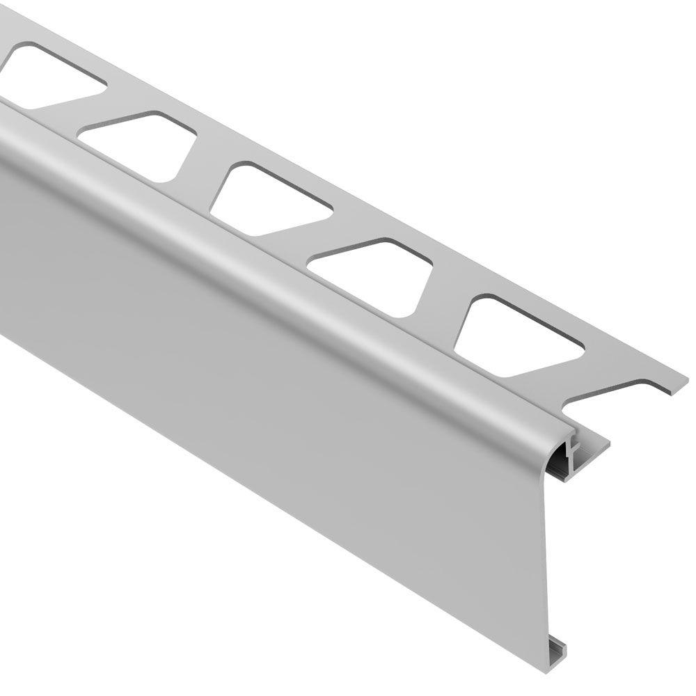 Schluter Rondec Step Satin Anodized Aluminum 3 8 In X 8 Ft 2 1 2