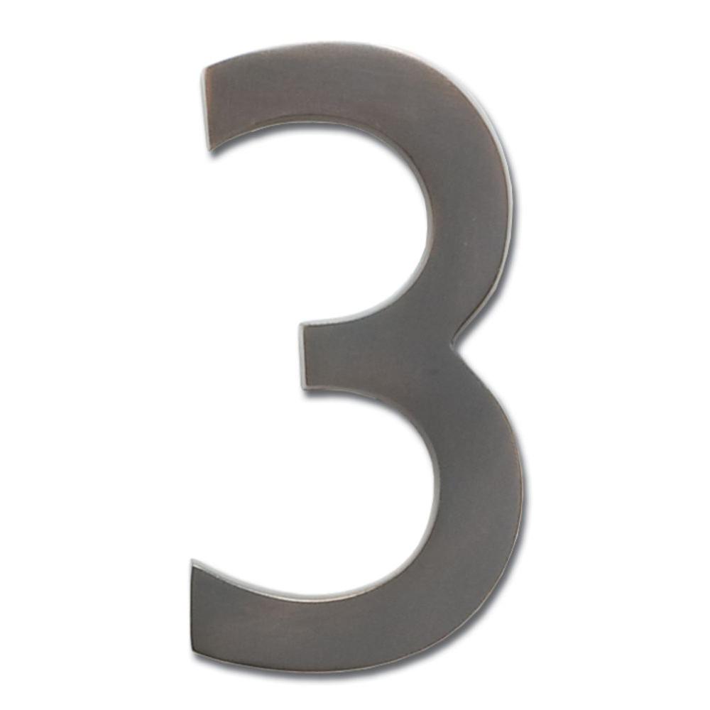 Architectural Mailboxes 4 in. Antique Copper Floating House Number ...