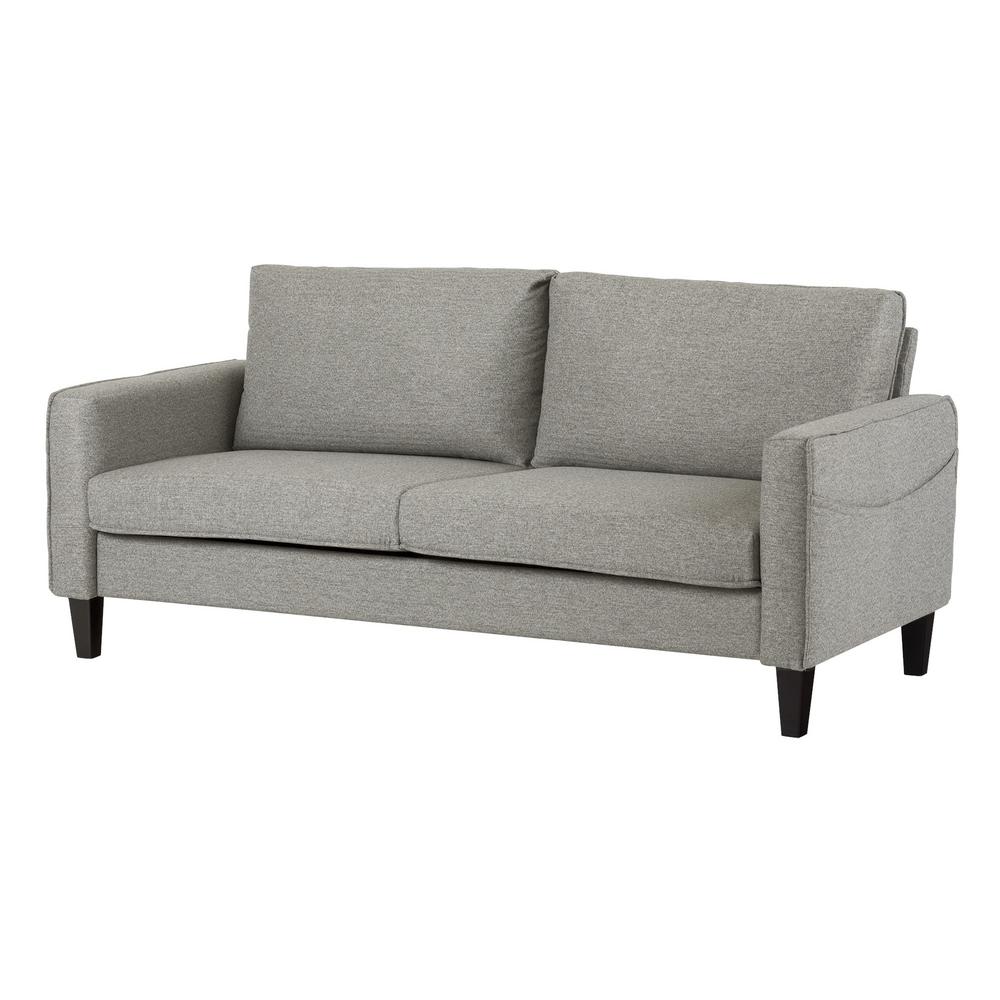 South Shore Liveit Cozy 2,5Seat, Gray Fog Sofa100301 The Home Depot