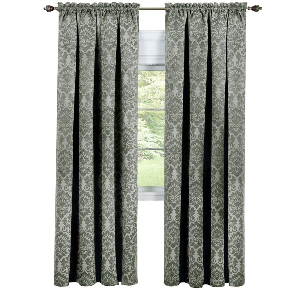 Achim Blackout Sutton Sage Polyester Curtain Panel 52 In W Achim Blackout Sutton Sage Polyester Curtain Panel 52 In W X 84