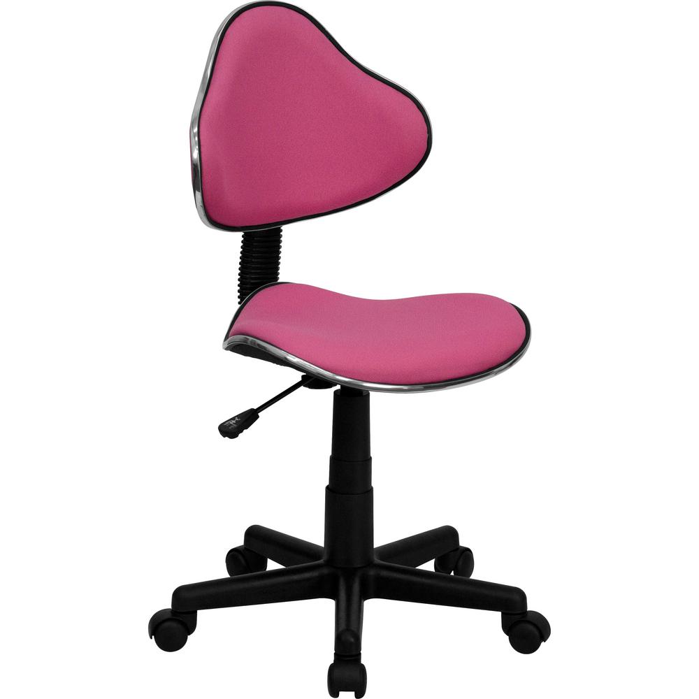 Flash Furniture Pink Fabric Ergonomic Swivel Task Chair-BT699PINK - The