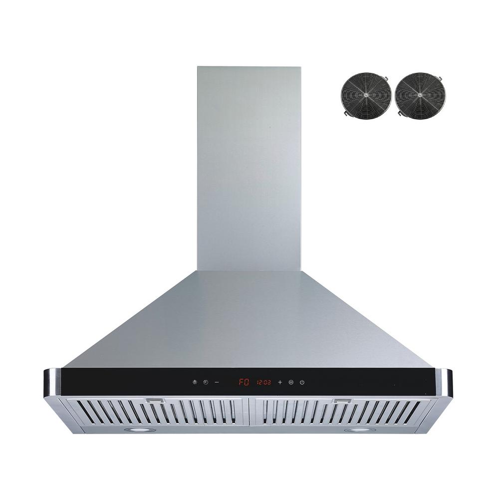 Winflo 30 in. Convertible Wall Mount Range Hood in Stainless Steel with